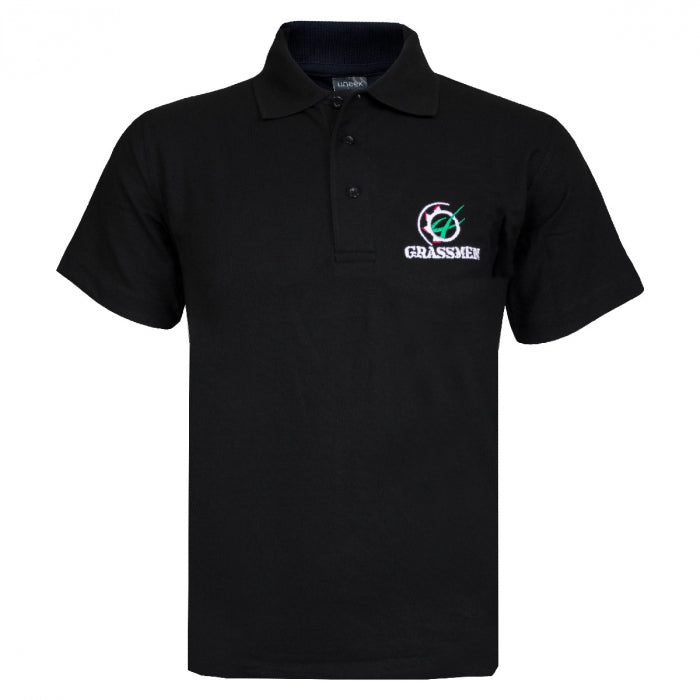 Grassmen Black Polo Shirt