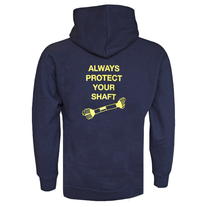 Grassmen Always Protect Your Shaft Navy Hoodie